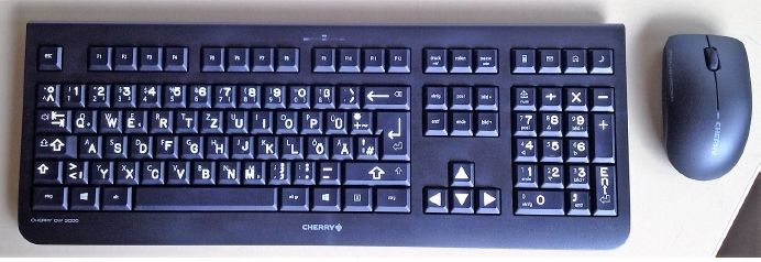 VG-20145 - 20146 Cherry Desktop DW-3000 schwarz-weiß oder andere Farbvariante
