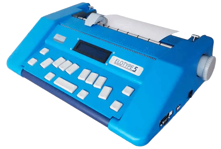 Braillemaschine Elotype 5 in Blau