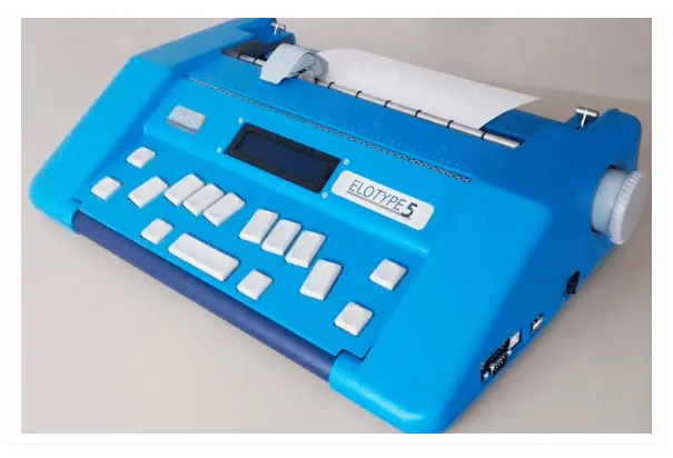 Braillemaschine Elotype 5 in Blau